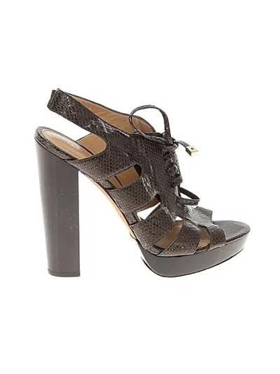 Pre-owned Coach Heels In Brown