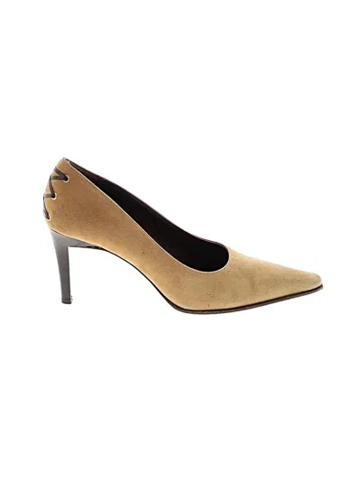 Pre-owned Coach Heels In Tan