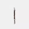 Coach Heritage Bead Bag Charm In Brown