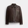 Coach Leather Jacket In Brown