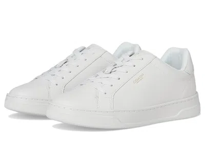 Coach High Line Leather Sneaker In White