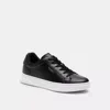 Coach High Line Sneaker In Black/optic White