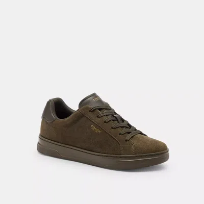 Coach High Line Sneaker In Green