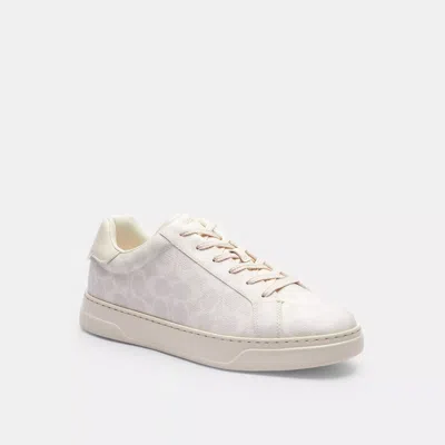 Coach High Line Sneaker In Signature Canvas