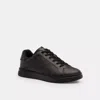 Coach High Line Sneaker In Signature Canvas In Black