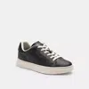Coach High Line Sneaker In Signature Canvas In Charcoal/black