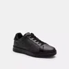 Coach High Line Sneaker In Signature Canvas In Graphite/black