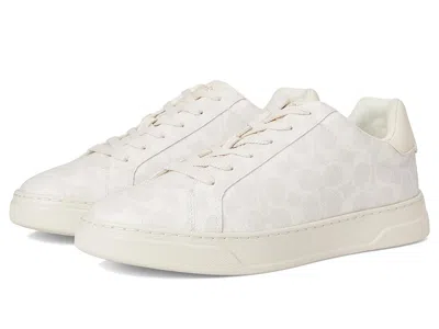 Coach High Line Sneaker In Signature Canvas In White