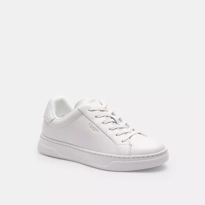 Coach High Line Sneaker In Optic White