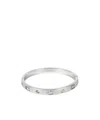 Coach Hinge Bangle Bracelet In White