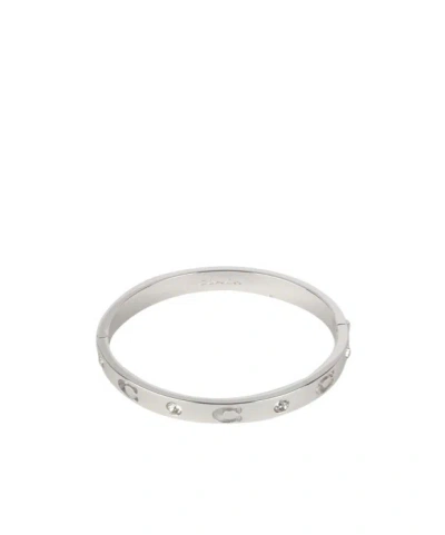 Coach Hinged Bracelet In White