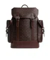 Coach Hitch Backpack In Signature Canvas In Brown