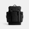 Coach Hitch Backpack In Signature Canvas In Black