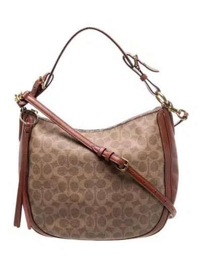 Pre-owned Coach Hobo In Brown