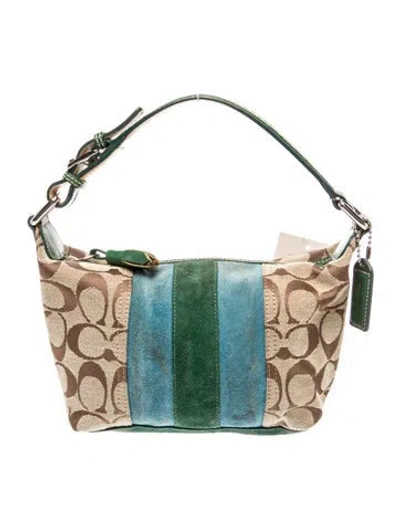 Pre-owned Coach Hobo In Neutral
