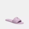Coach Holly Sandal With Quilting In Soft Purple