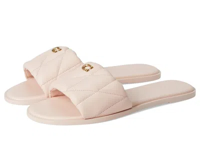 Coach Holly Sandals With Quilting In Pink