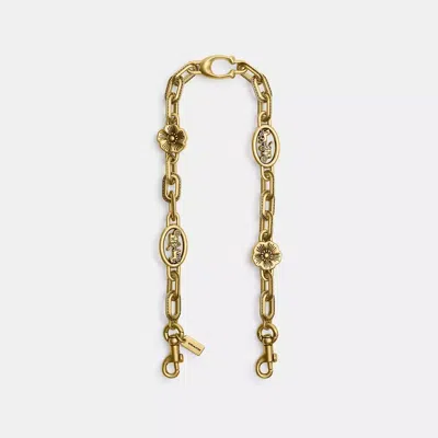 Coach Horse And Carriage Chain Strap In Gold