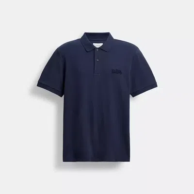 Coach Horse And Carriage Classic Polo In Organic Cotton