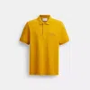 Coach Horse And Carriage Classic Polo In Organic Cotton In Yellow