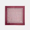 Coach Horse And Carriage Print Silk Square Scarf In Merlot