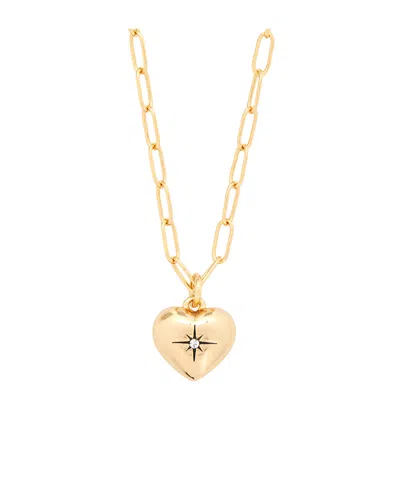 Coach Iconic Heart Necklace In Gold