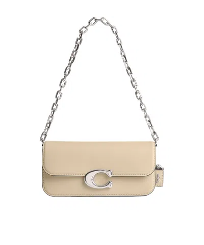Coach Idol 23 Leather Shoulder Bag In White