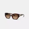 Coach Idol Ovale Sonnenbrille In Brown