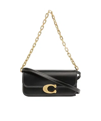 Coach Idol Shoulder Bag 23 In Black