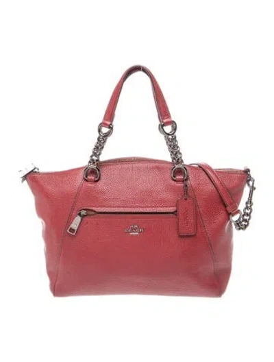 Pre-owned Coach Interlocking G Shoulder Bag In Red