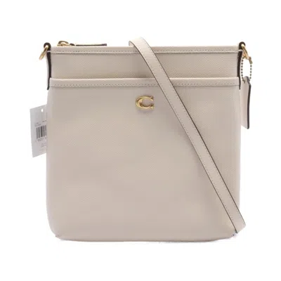 Pre-owned Coach Ivory Leather Shoulder Bag ()