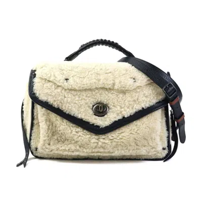 Pre-owned Coach Ivory Leather Shoulder Bag () In Multi