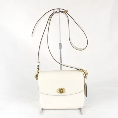 Pre-owned Coach Ivory Leather Shoulder Bag ()
