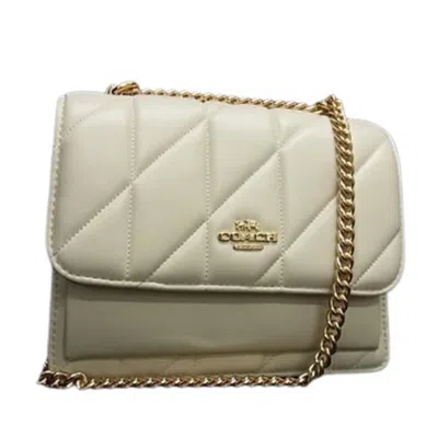 Pre-owned Coach Ivory Leather Shoulder Bag Sling Bag () In White