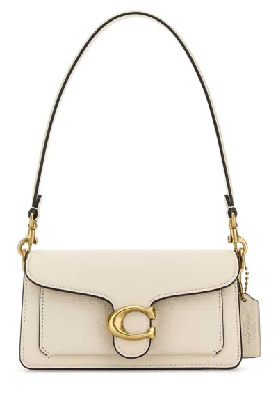 Coach Ivory Leather Tabby 20 Shoulder Bag In Gray