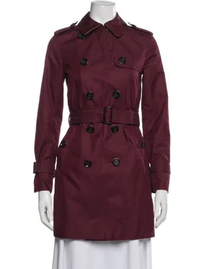 Pre-owned Coach Jacket In Burgundy
