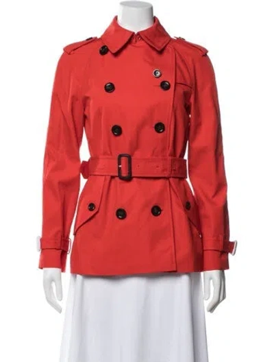 Pre-owned Coach Jacket In Orange/red