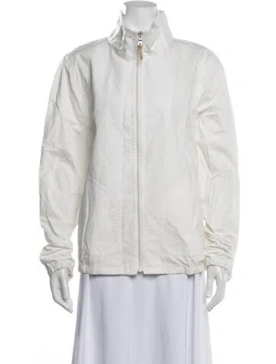 Pre-owned Coach Jacket In White