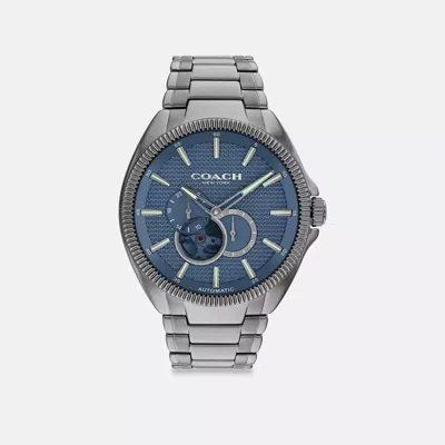 Coach Jackson Automatic Watch, 45mm In Grey/blue
