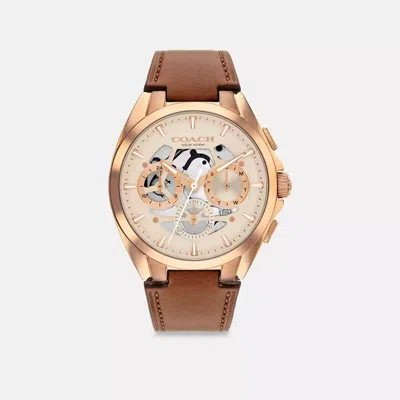 Coach Jackson Chronograph Watch, 42mm In Brown