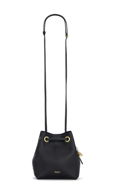 Coach Jade Drawstring Bag In Black