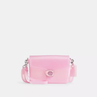 Coach Jelly Tabby In Light Anitique Nickel/bright Pink