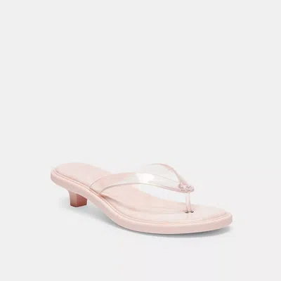 Coach Jelly Thong Sandal In Signature In Pink