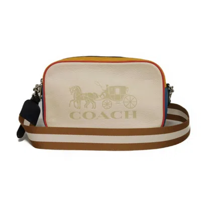 Coach Jess Crossbody Pebbled Leather Shoulder Bag In Neutral