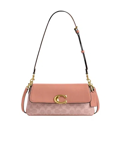 Coach Jet 25 Flap Shoulder Bag In Pink