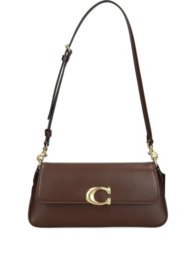 Coach Jet Leather Shoulder Bag In Brown