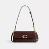 Coach Jet Shoulder Bag In Signature Canvas In Brown