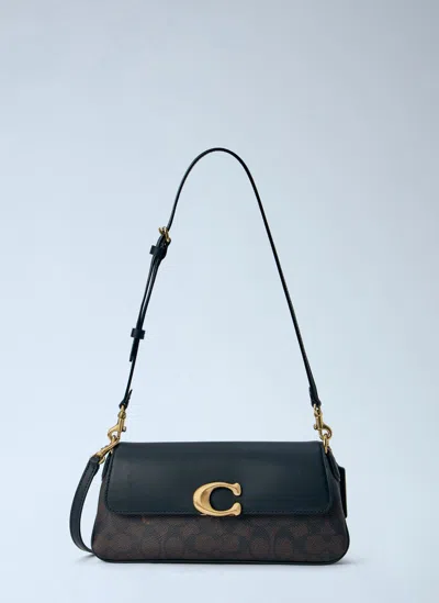 Coach Jet Shoulder Bag In Signature Upcrafted Leather In Black