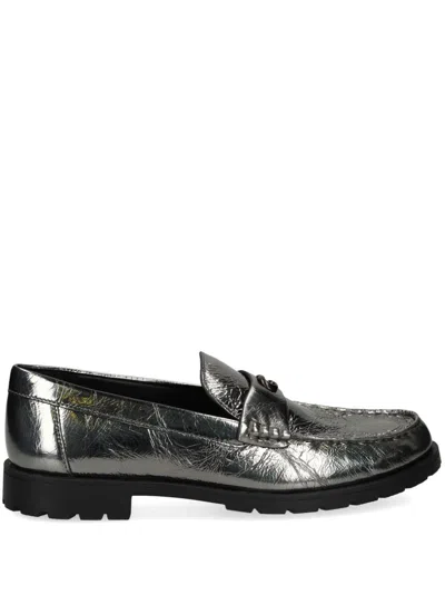 Coach Jocelyn Loafers In Silver