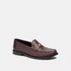 Coach Jolene Maple Leather Loafers In Brown